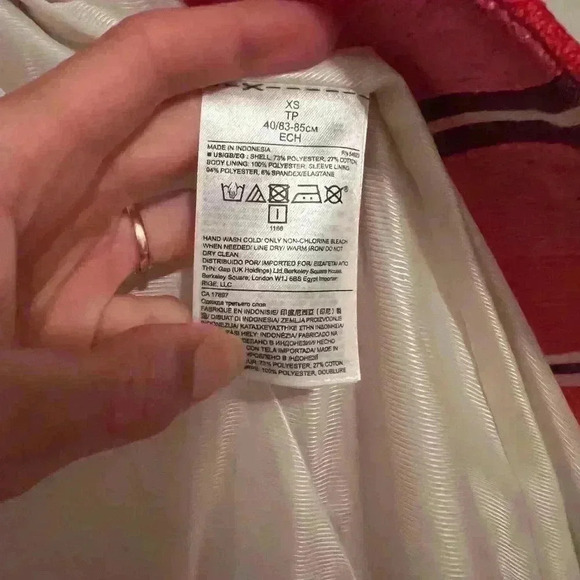 Banana Republic STRIPE COLLARLESS COAT Womens XS - Picture 9 of 10